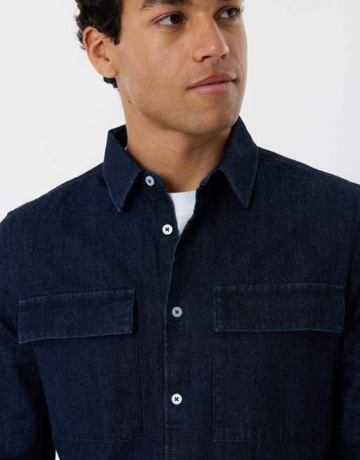 Threadbare Regular fit denim shirt in rinse wash, 3 of 5