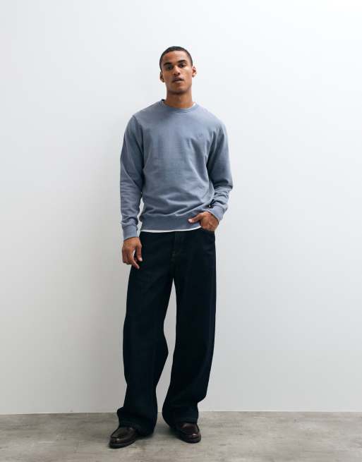 Threadbare regular fit sweatshirt in washed blue, 2 of 10