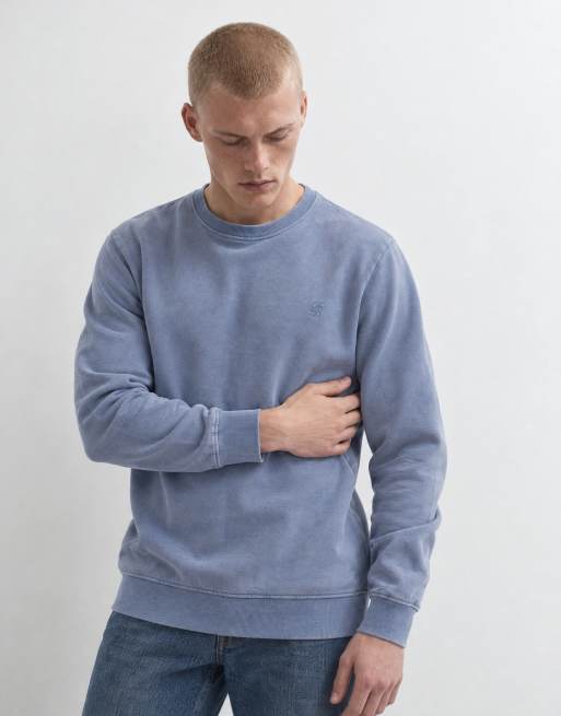Threadbare regular fit sweatshirt in washed blue, 7 of 10