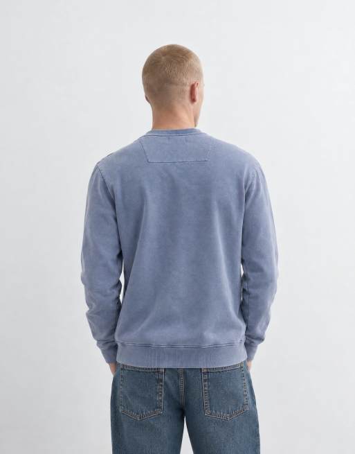 Threadbare regular fit sweatshirt in washed blue, 9 of 10
