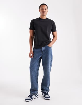 Threadbare Regular Fit T-shirt In Black