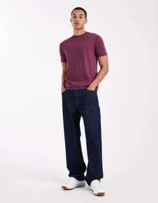 Threadbare Regular Fit T-shirt In Purple