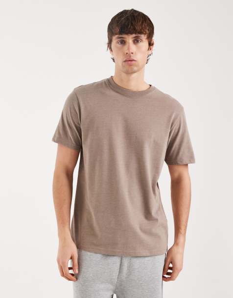 Threadbare regular fit t-shirt in oat marl - view 1