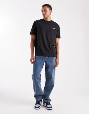 Threadbare Relaxed Fit Art Graphic Print T-shirt In Black