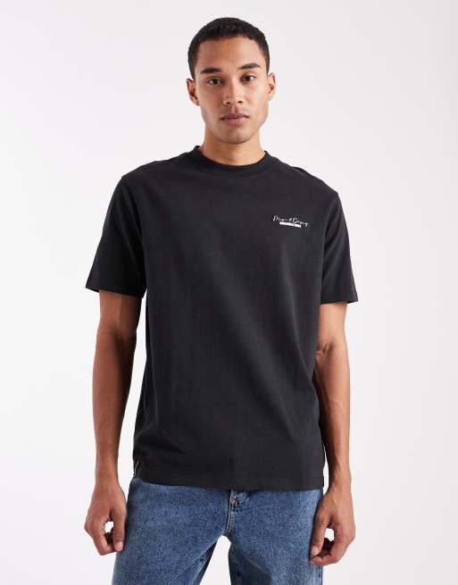 Threadbare relaxed fit art graphic print t-shirt in black, 3 of 5