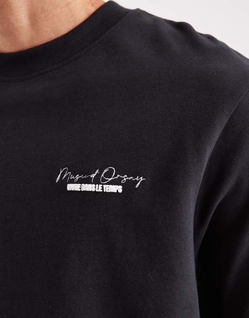 Threadbare relaxed fit art graphic print t-shirt in black, 5 of 5