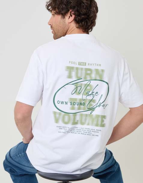 Threadbare Relaxed fit graphic cotton t-shirt in white