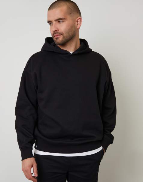 Threadbare Relaxed fit pullover hoodie in black - view 1