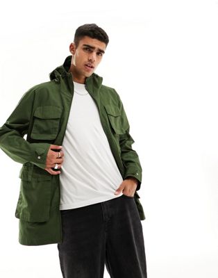Threadbare Relaxed Fit Ripstop Utility Jacket In Khaki-green | ModeSens