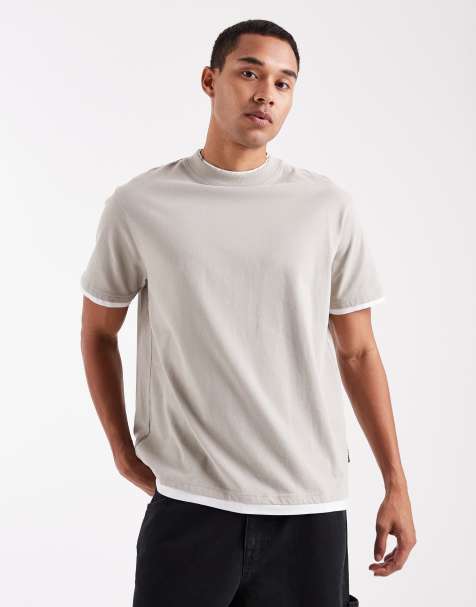 Threadbare relaxed fit t-shirt in grey - view 1
