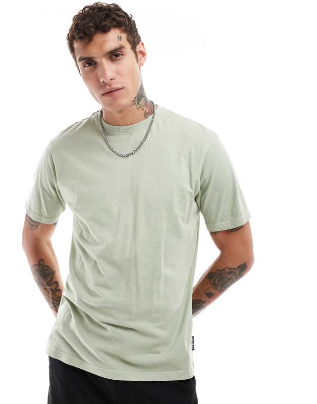 Threadbare - relaxed fit t-shirt in sage green