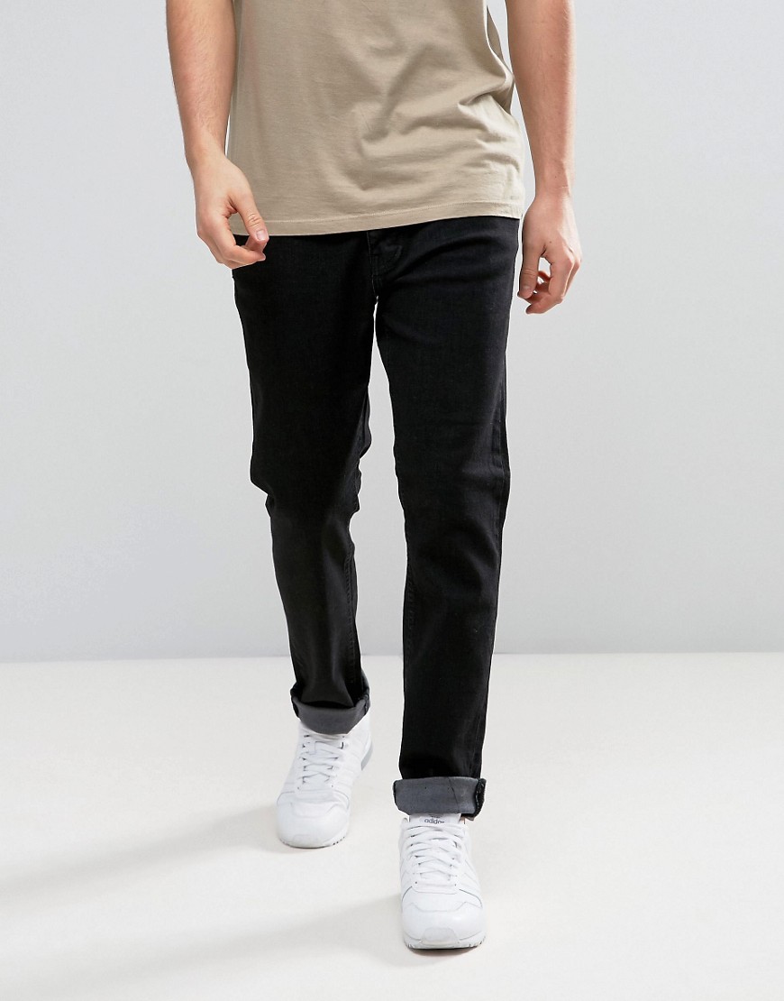 Threadbare – Riley – Svarta jeans med extra smal passform