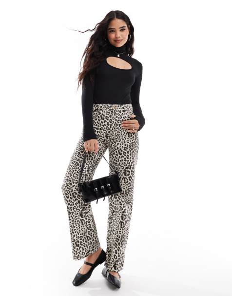 Threadbare roll neck long sleeve cut out bodysuit in black - view 1