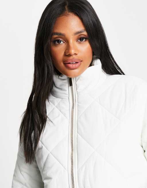 Ladies white 2024 puffer jacket