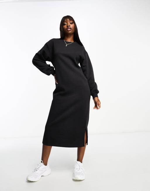 Black midi store sweater dress