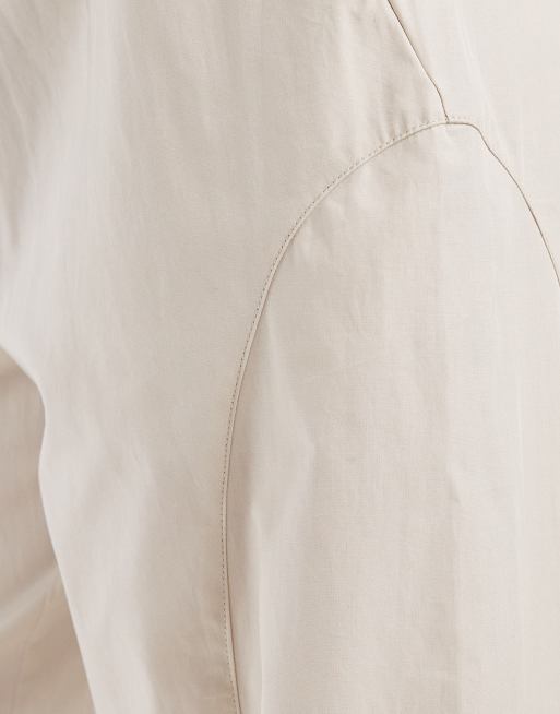 Threadbare – Schlupfhose aus Popeline in Steinbeige mit Einsätzen, 5 von 5