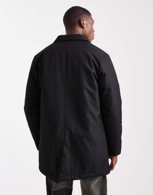 Threadbare short button down mac in black