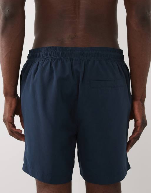 Threadbare - Short de bain à imprimé palmier - Bleu marine, 5 de 5