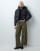 Threadbare short puffer jacket with hood in black