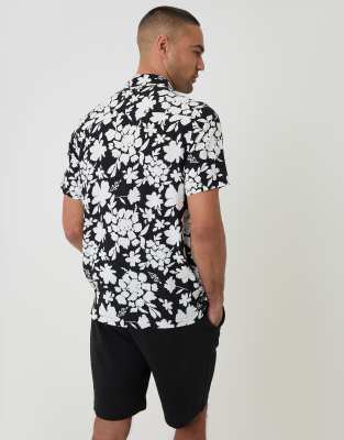 Threadbare Short Sleeve Shirt In Black