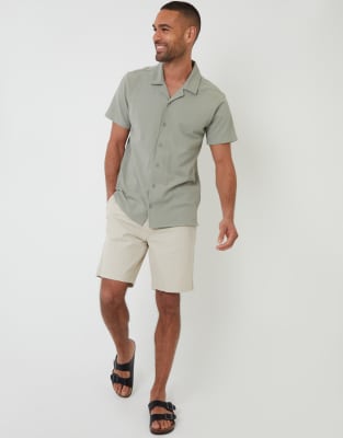 Threadbare short sleeve shirt in sage green sage green 5390₽