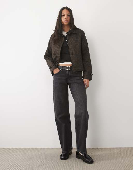 Threadbare short trench coat in leopard, 3 of 4