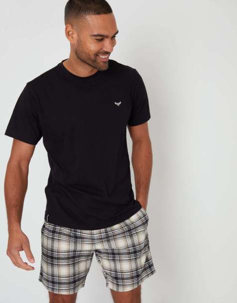 Threadbare Shortie pyjama set in black - view 1