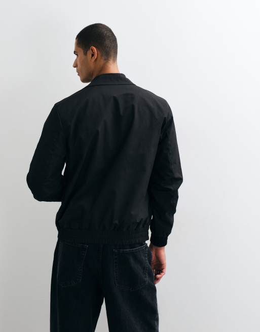 Threadbare shower proof zip thru jacket in black, 5 of 5