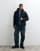 Threadbare showerproof hooded puffer jacket in black