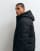 Threadbare showerproof hooded puffer jacket in black