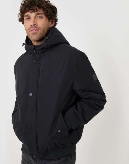 Threadbare Showerproof jacket with borg lined hood in black, 5 of 5