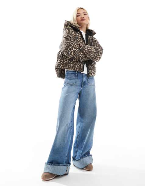 Threadbare - Ski - Dynejakke med leopardprint - view 1