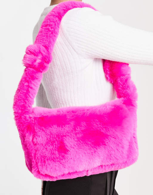 Pink Precision Bag  Bags, Faux fur bag, Fur bag