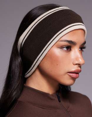 Threadbare Ski Headband In Brown