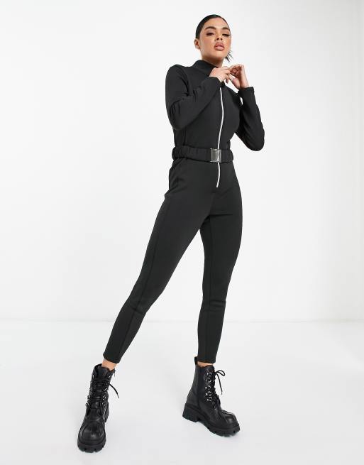 Threadbare Ski jumpsuit in black