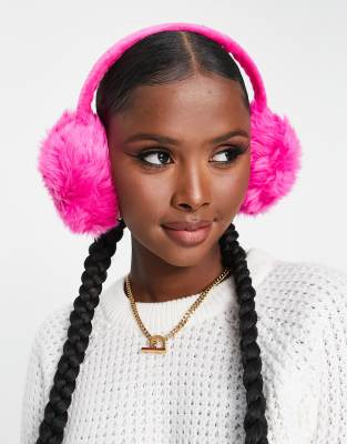 Damen Stirnband Aus Kunstfell – Schwarz, Ohrenschützer Für Winter & Ski, Mit Fleece-Futter