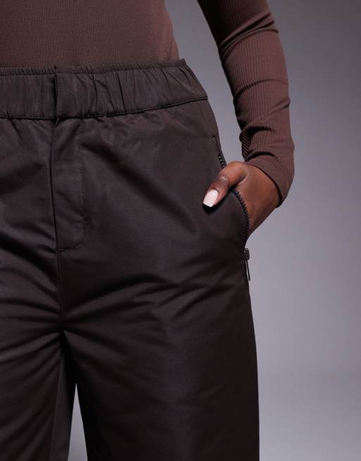 Threadbare Ski pants with pocket detail in chocolate brown - part of a set, 4 of 5