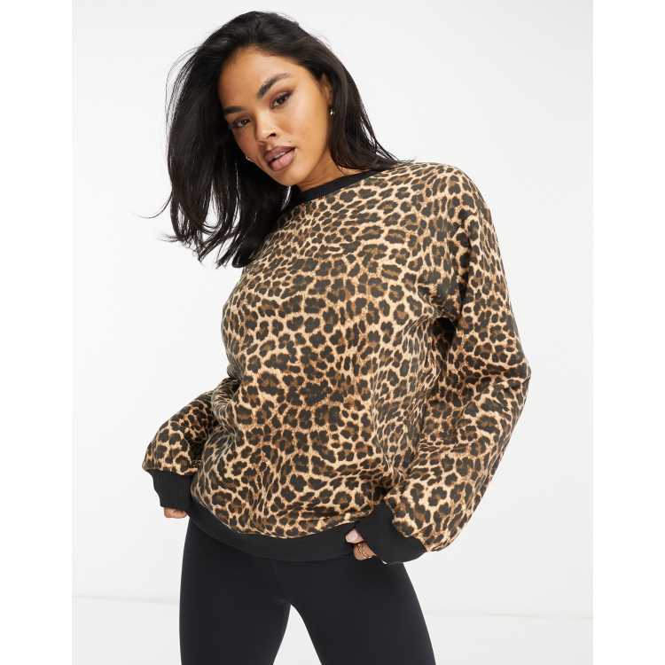 Asos leopard jumper best sale