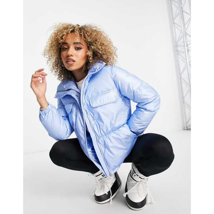 Light blue best sale down coat