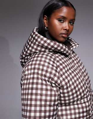 Threadbare Ski Puffer Coat With Hood In Multi