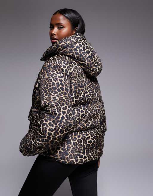 Threadbare – Ski – Pufferjacke mit Leopardenmuster, 3 von 4