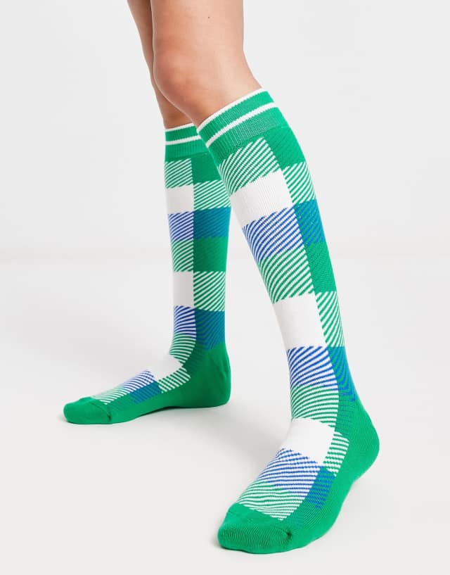 Threadbare Ski socks in plaid