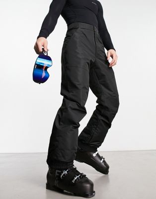 Threadbare ski trousers in black