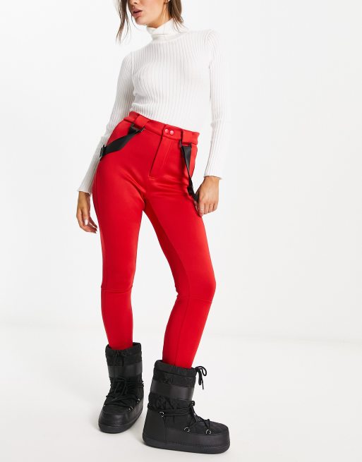 Red ski trousers on sale womens