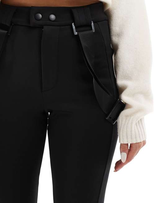 Threadbare - Pantalon de ski large à bretelles - Noir