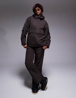 Threadbare - Skihose in Schokobraun mit Taschen-Brown