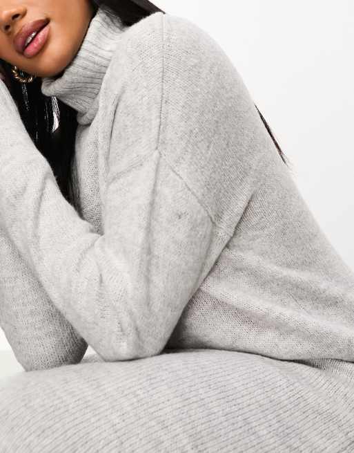 Threadbare Skylar Robe pull longue et oversize à col roulé