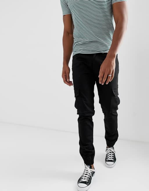 Mens cuffed cargo on sale pants