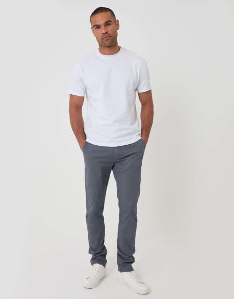Threadbare Slim fit cargo trousers in grey - view 1