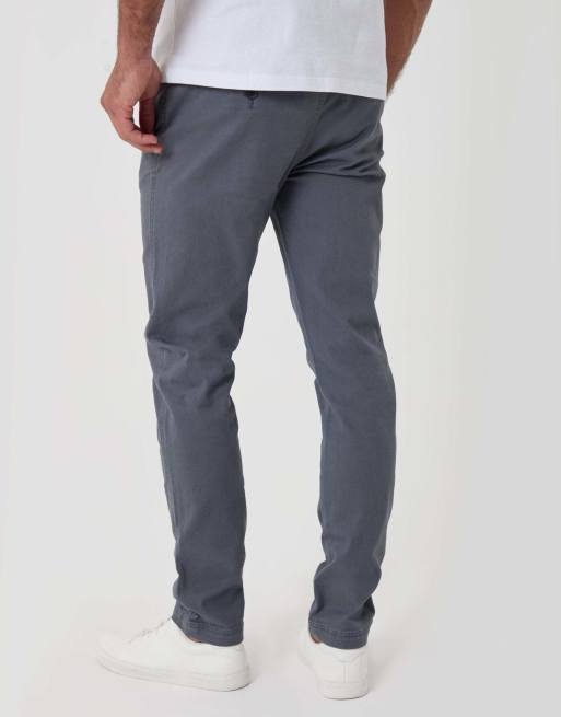 Threadbare Slim fit cargo trousers in grey, 4 of 4